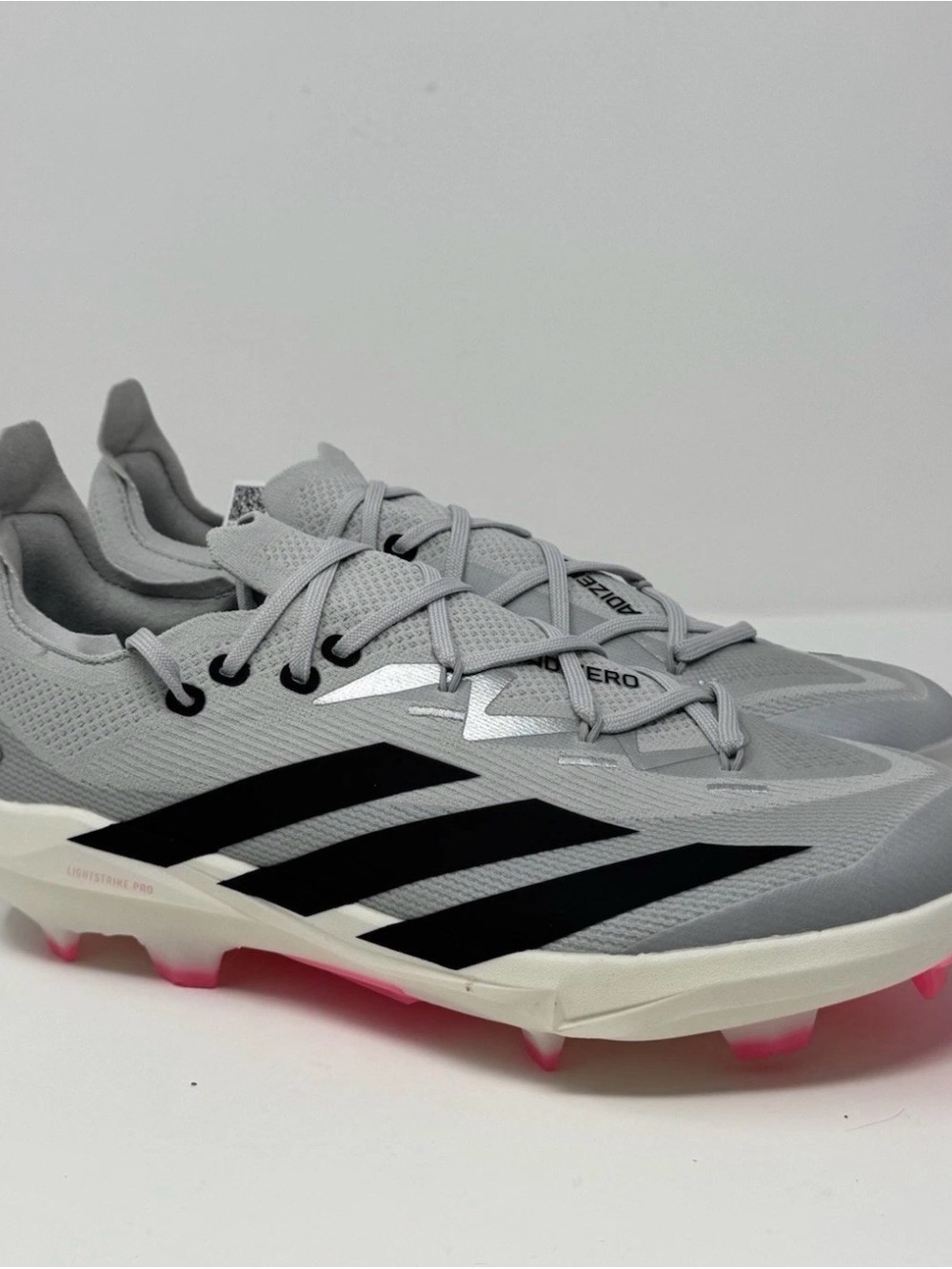 adidas Adizero Electric+ 2.0 TPU Gray Baseball Elite Cleats